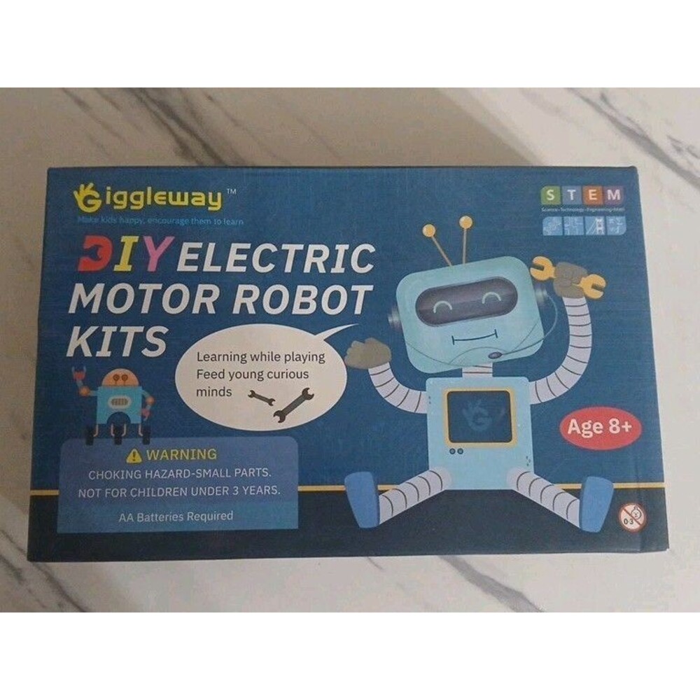Giggleway DIY Electric Motor Robot Kits  Science Stem Building Toys For Kids
